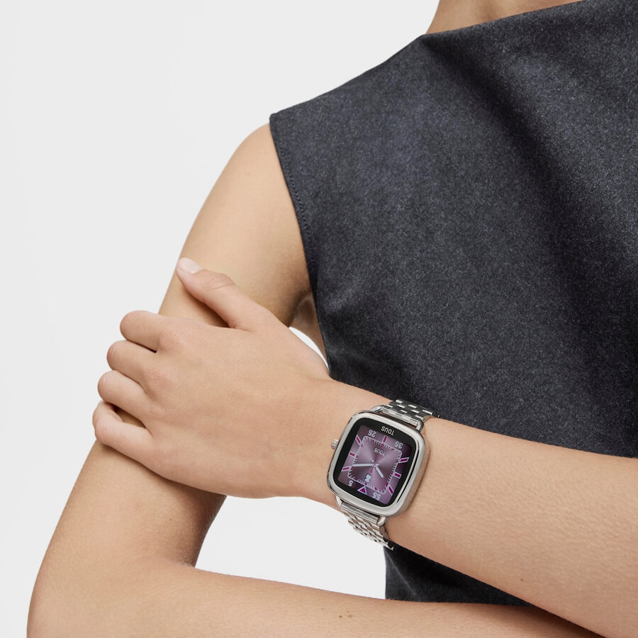 smartwatch mit stahlarmband d-connect