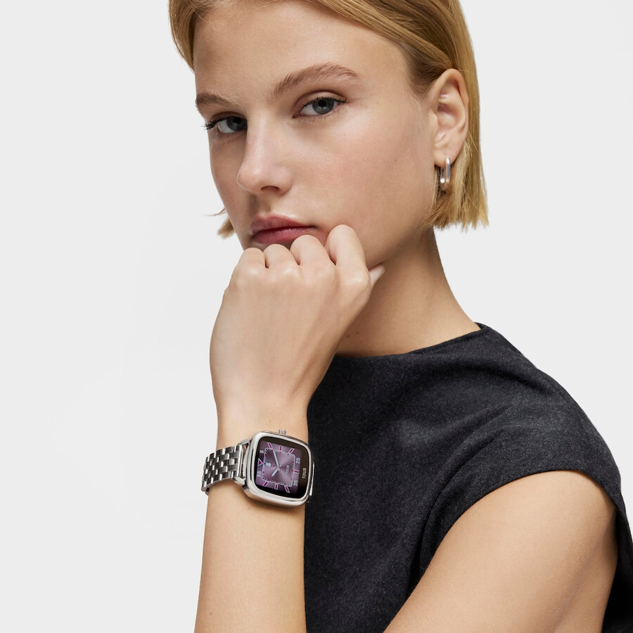 smartwatch mit stahlarmband d-connect