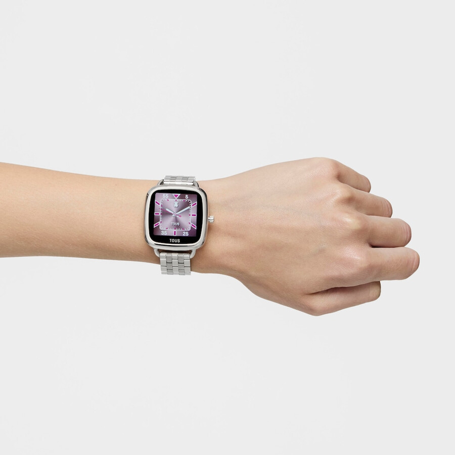 smartwatch mit stahlarmband d-connect