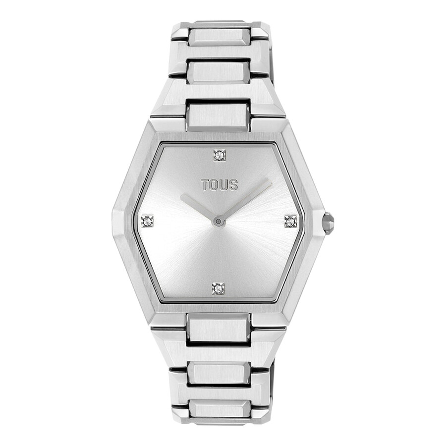 analoge uhr mit aluminiumarmband karat
