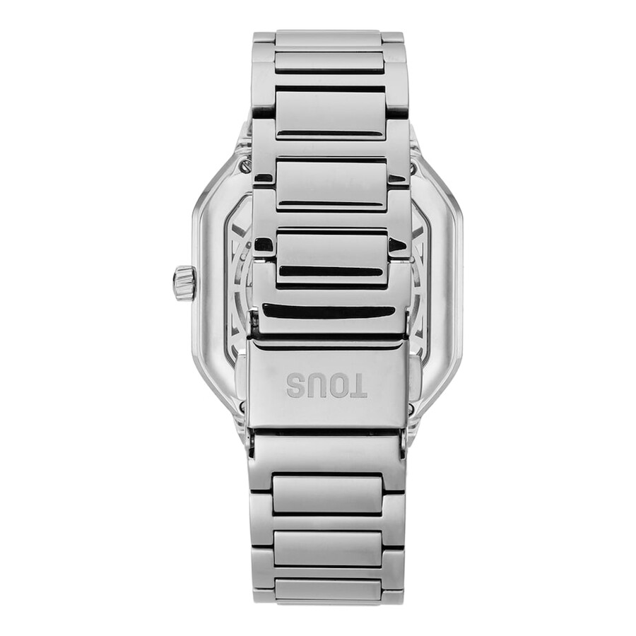 automatische analoge uhr mit stahlarmband d-bear now