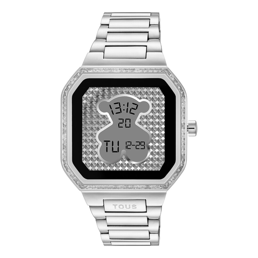 smartwatch mit stahlarmband und zirkonia b-connect