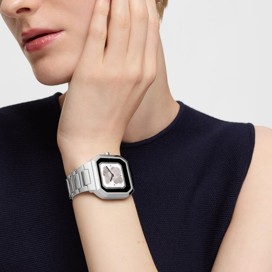 smartwatch mit stahlarmband b-connect