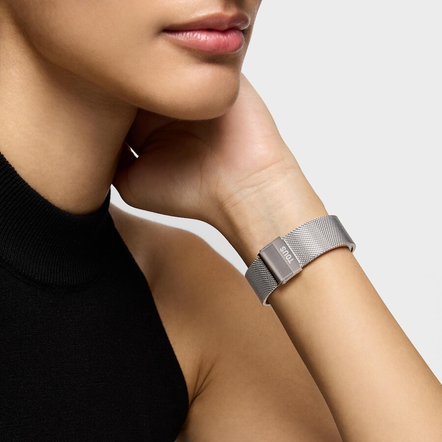 analoge armbanduhr mit edelstahl- und goldfarbenem edelstahlarmband karat round mesh