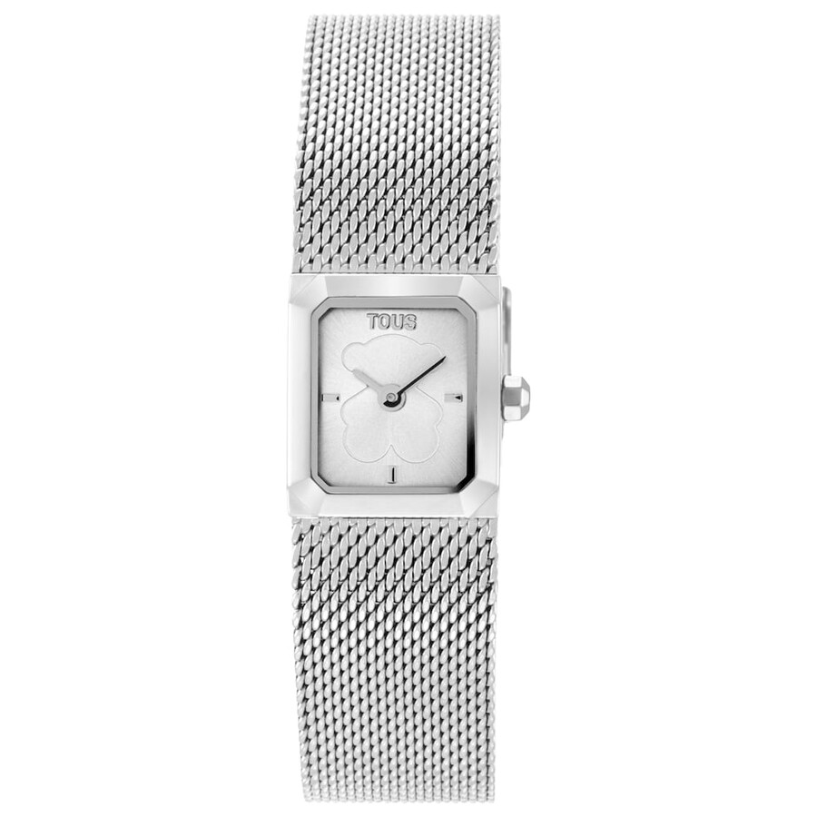 analoge uhr mit milanaise-armband aus edelstahl mini mesh