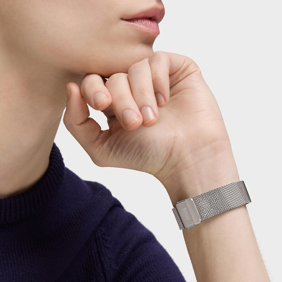 analoge uhr mit milanaise-armband aus edelstahl mini mesh
