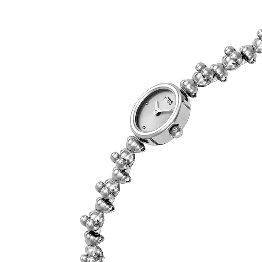 analoge uhr mit stahlarmband bold bear round